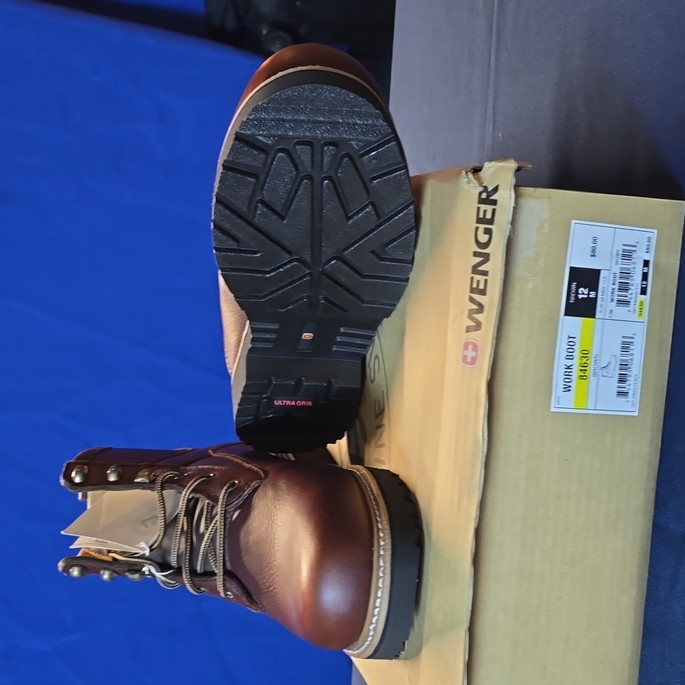 Wenger soft toe work boots 12M